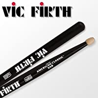 Vic Firth 5AB - Baqueta (punta de madera)- color negro